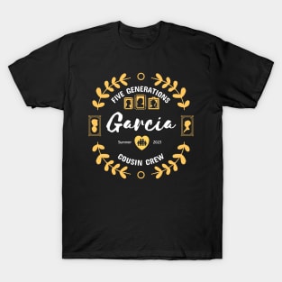 Garcia Cousin Crew Family Reunion Summer Vacation T-Shirt